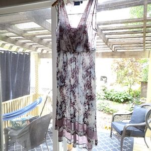 Women's Simply  Vera semi sheer feminine dress Lg.